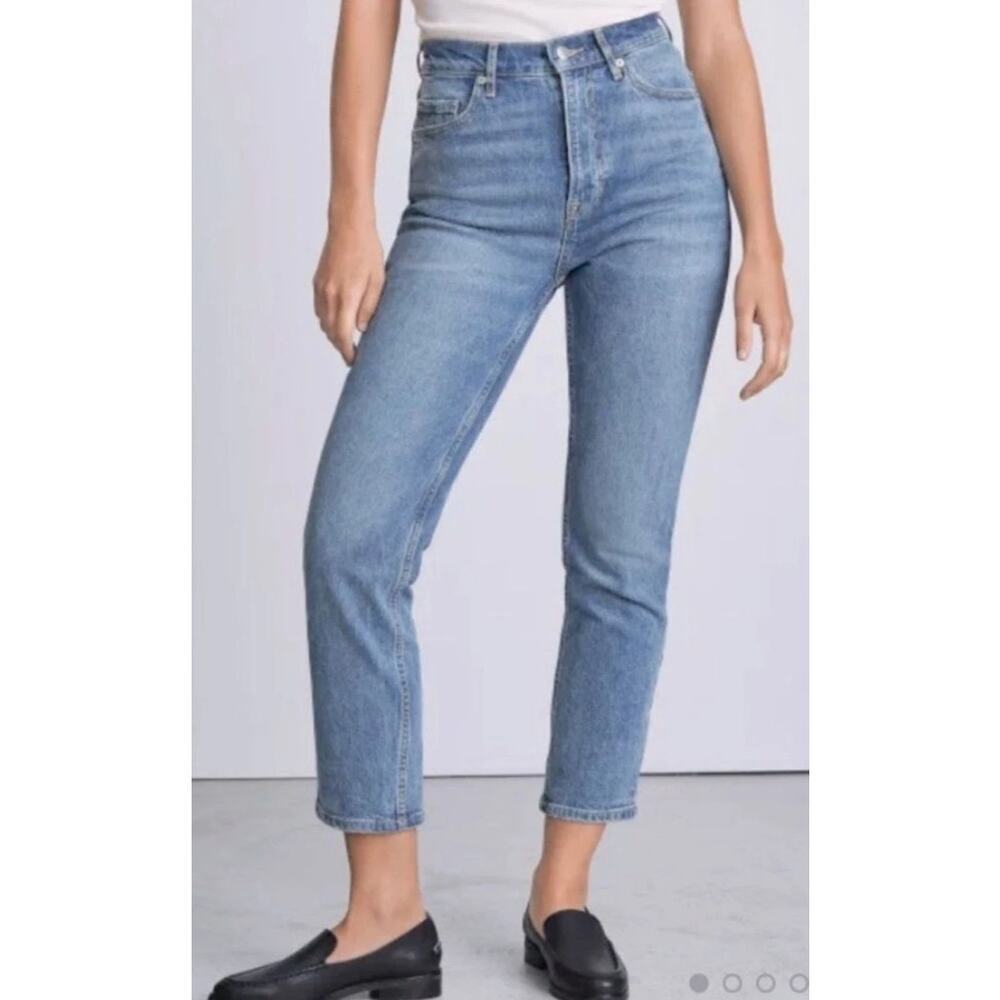 Everlane The Cheeky Jean, size 27 Crop, Light Blue Wash